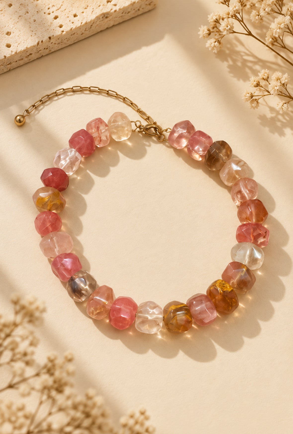 Cherry Quartz Choker